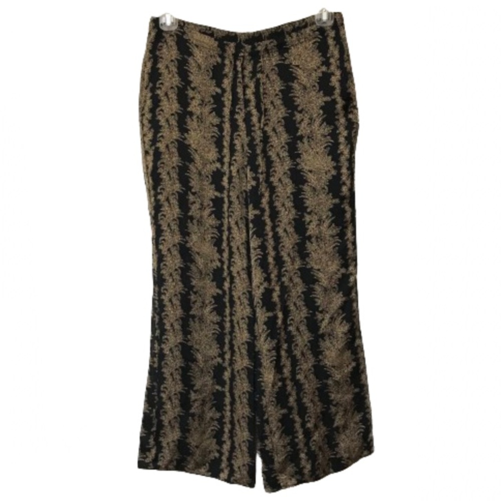 Tommy Bahama 100% Silk Floral Print Crop Pants Loose Fit Women 6